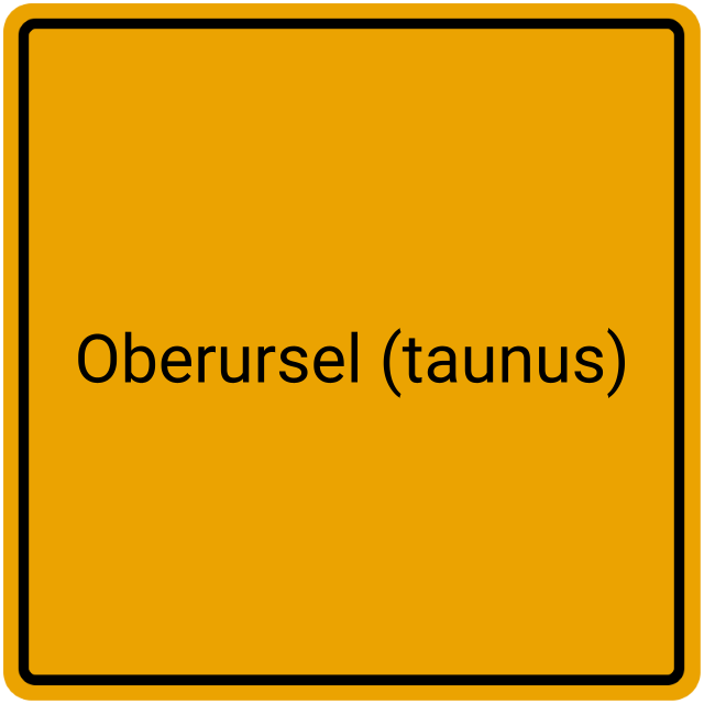 Meldebestätigung Oberursel (Taunus)